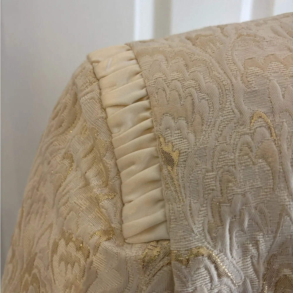 Tahari Cream Jacquard Dress & Bolero Jacket Wedding Guest Mother of Bride Sz 2 - Picture 14 of 16